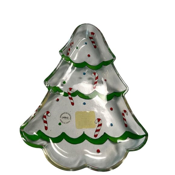 New Gorham Candy Dish Winter Follies with Hand Painted Santa Christmas Whimsical - Picture 8 of 9